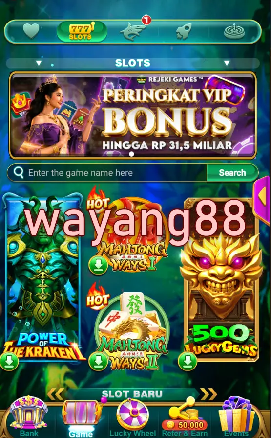 wayang88 Tangkapan Layar Resmi APK